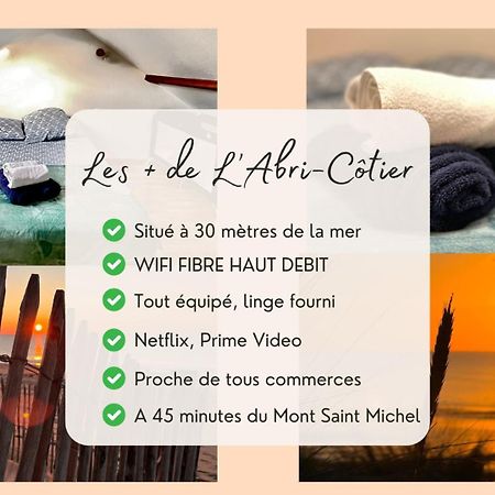 L'Abri-Cotier A 30 Metres De La Mer Annoville Eksteriør bilde