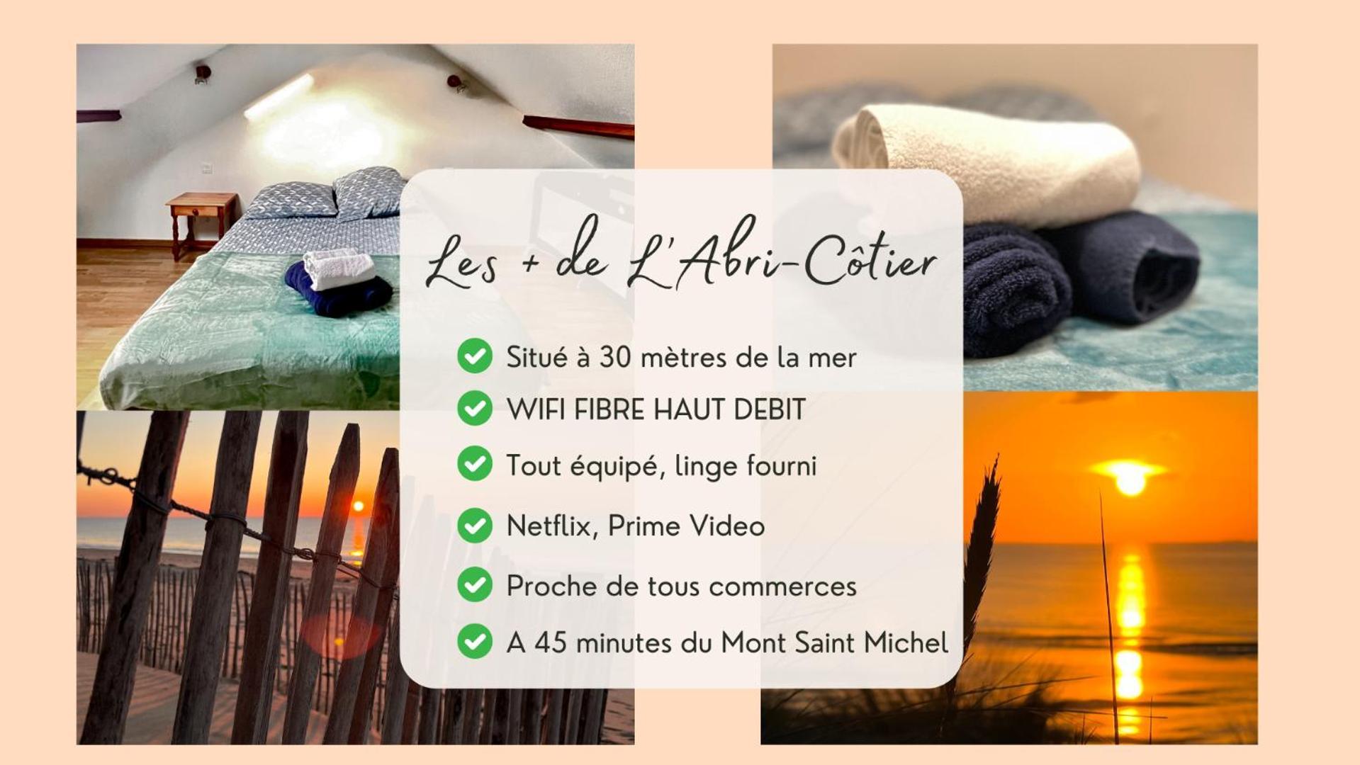 L'Abri-Cotier A 30 Metres De La Mer Annoville Eksteriør bilde